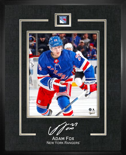 Adam Fox 16" x 20" Replica Signature Frame Rangers